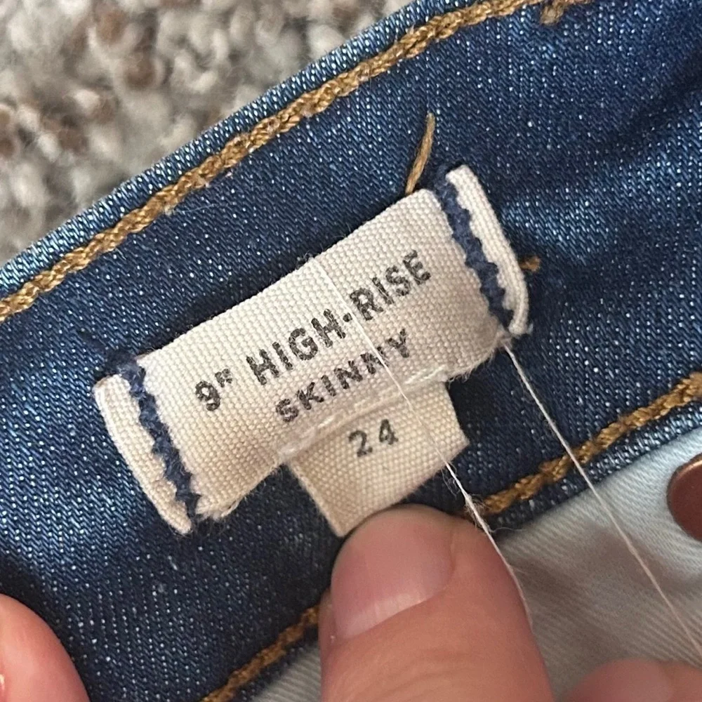 Madewell 9 Inch High Rise Skinny Jeans Denim Stretch Casual 24
